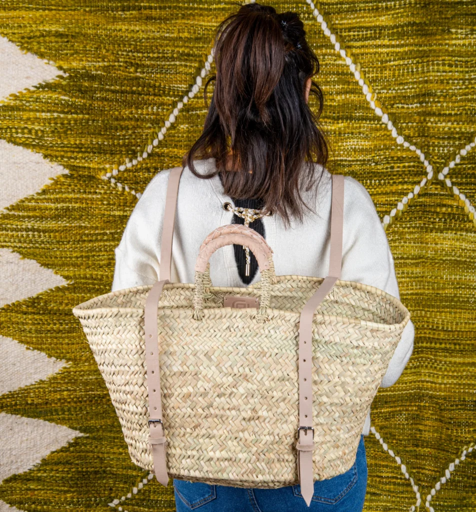 Doum palm backpack basket by Green Doum, photo 4