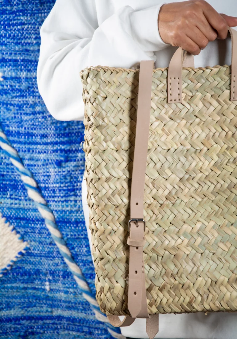 Wild palm leaf backpack by Green Doum, photo 3