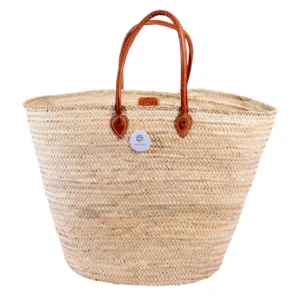 XXL straw shoulder basket by Green Doum