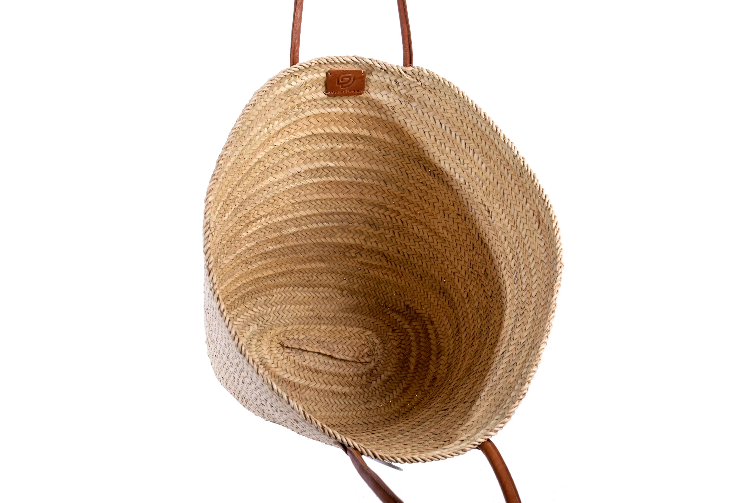 XXL straw shoulder basket by Green Doum, photo 3