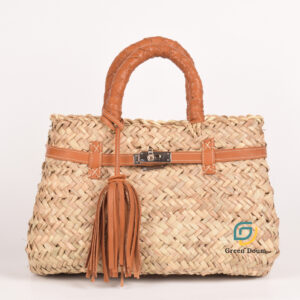 Sac Tafraout en feuille de palmier sauvage - Green Doum